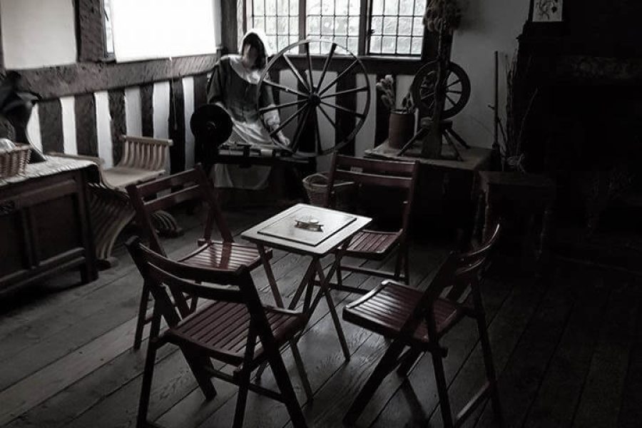 Ford Green Hall sewing wheel