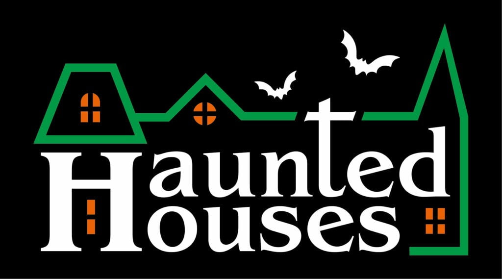Ghost Hunting Events. Haunted Houses. Haunted Houses Logo Haunted Houses Events Logo