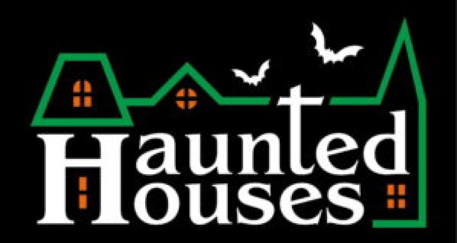 Ghost Hunting Events. Haunted Houses. Haunted Houses Logo Haunted Houses Events Logo