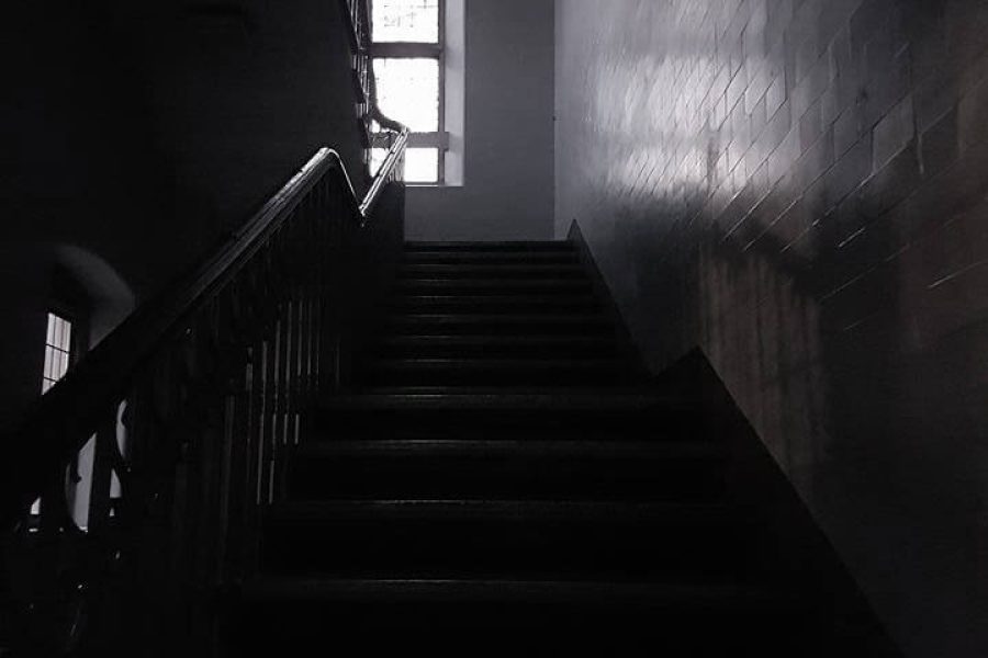 Old Haunted School staircase